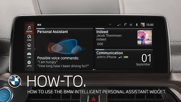 How to use the BMW Intelligent Personal Assistant Widget in your BMW – BMW How-To
