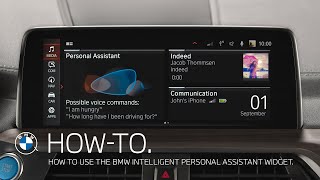 How to use the BMW Intelligent Personal Assistant Widget in your BMW – BMW How-To screenshot 2