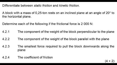 ENGINEERING SCIENCE N3 FRICTION NOVEMBER 2020 NATED ENGINEERING @mathszoneafricanmotives