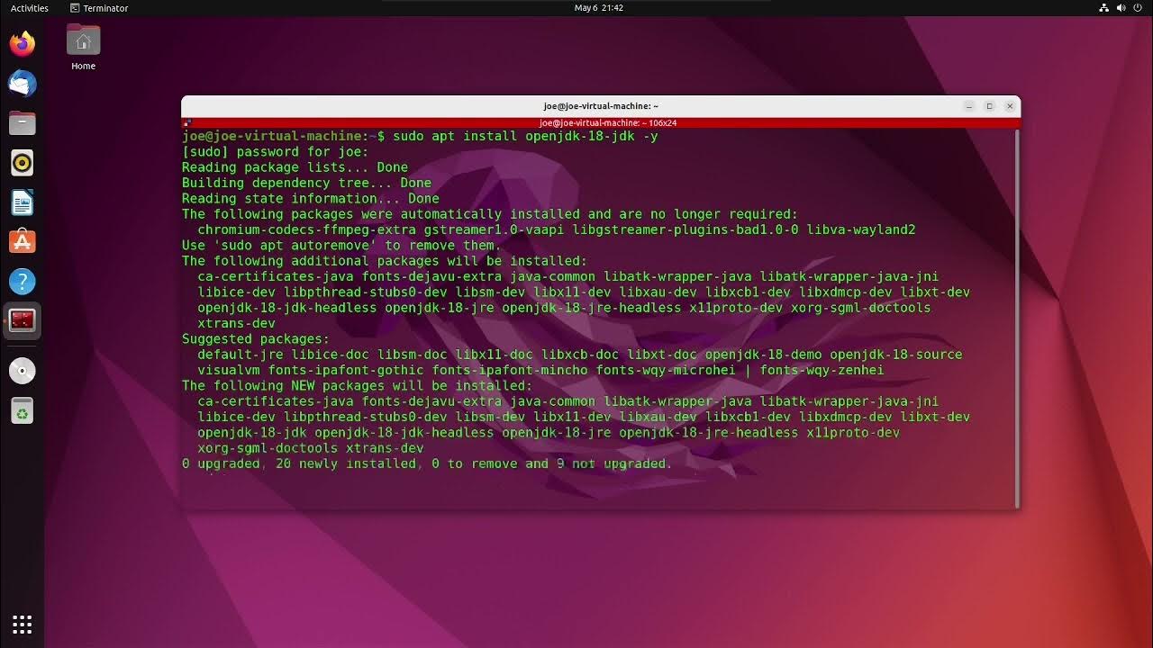 Install Java OpenJDK 18 In Ubuntu 22.04 - YouTube
