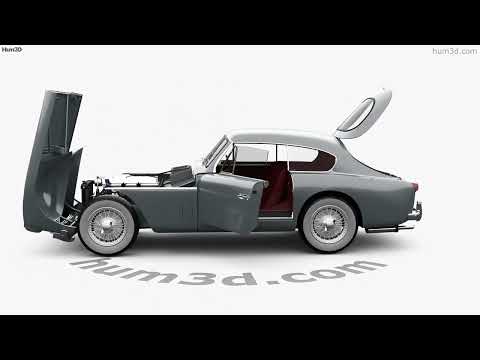 Aston Martin DB2 Saloon with HQ interior and Engine 1955 3D model by Hum3D.com