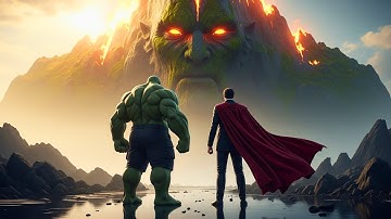 Hulk & Superman vs Galactus – Battle from Port to Skull Island
