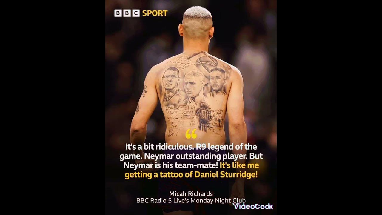 Micah Richards on Richarlison tattoo,says it is ridiculous. - YouTube