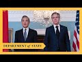 Sec. Blinken with PRC Director of CCP Central Foreign Affairs Commission & Foreign Minister Wang Li