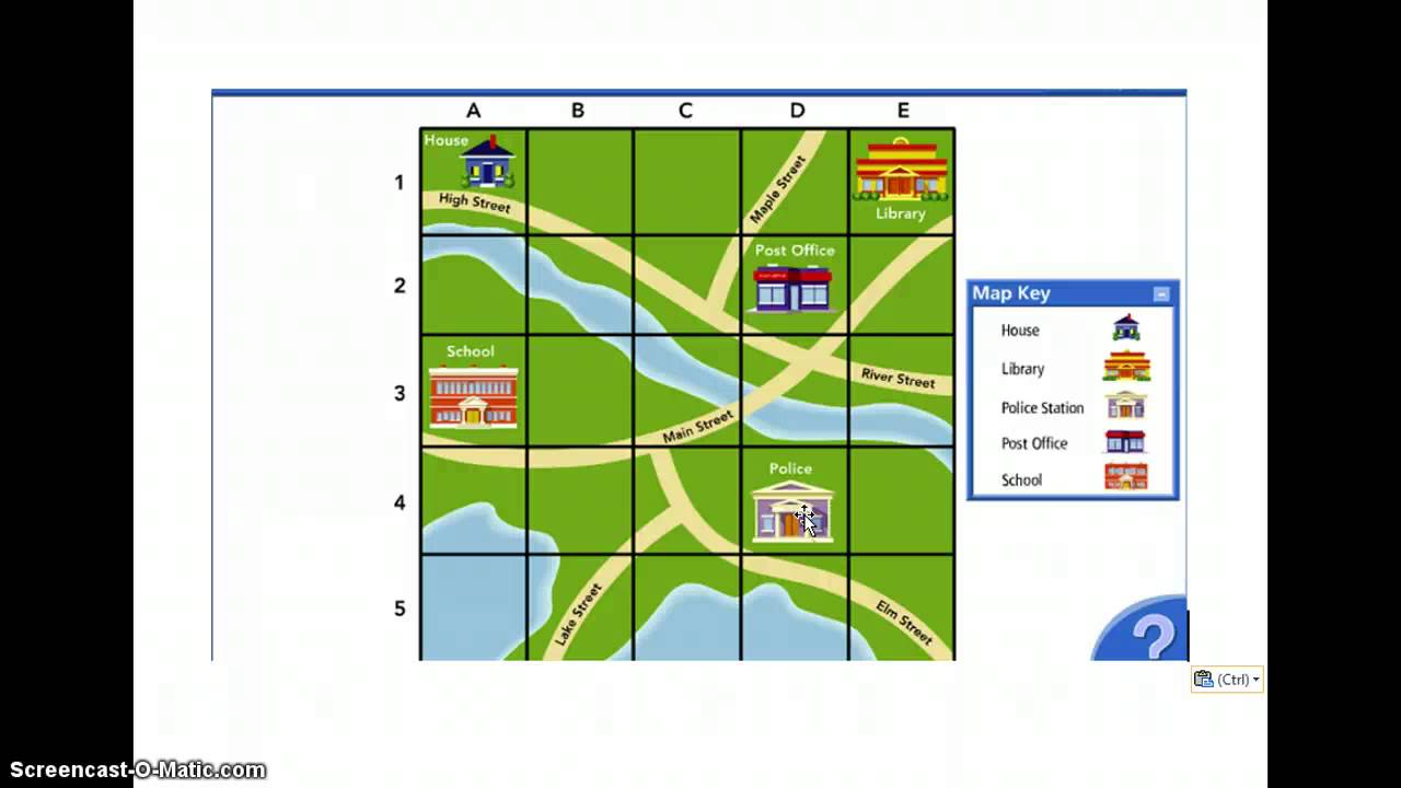 Element of a Map - Grid - YouTube