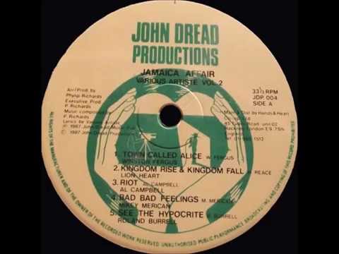 Lion Heart - Kingdom Rise & Kingdom Fall - LP John Dread Prod 1987 - HEAVY DIGI ROOTS 80'S DANCEHALL