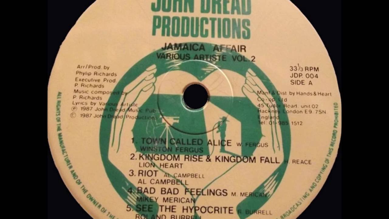 Lion Heart - Kingdom Rise & Kingdom Fall - LP John Dread Prod 1987 - HEAVY DIGI ROOTS 80'S DANCEHALL