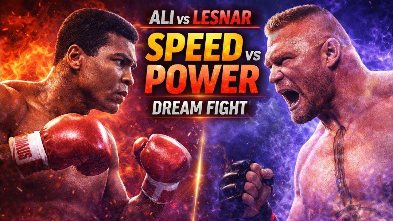 What If Muhammad Ali Fought Brock Lesnar? 🥊🔥 | When Boxer Meets MMA Destruction ! #wwe #dreammatch  