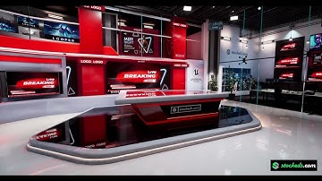 NEWSROOM ERD Unreal Engine Virtual Production | Aximmetry Project File Download