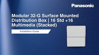 Modular 32-G Surface Mounted Distribution Box 16 Std 16 Multimedia Stacked Installation Guide