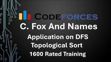 C. Fox And Names| Codeforces Round 290 (Div. 2)| topological Sort using dfs | (Arabic) شرح بالعربى