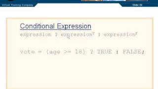 C Programming Tutorial 2-12: Conditional Expressions