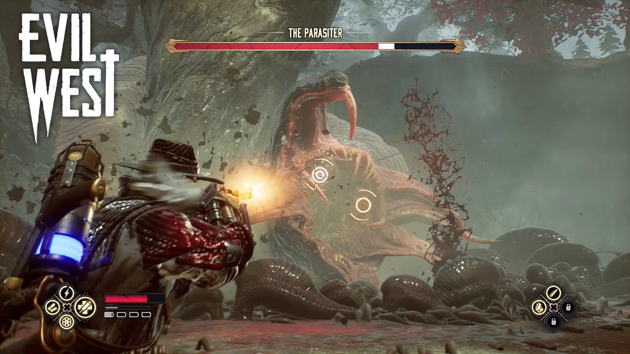 Evil West - The Parasiter Boss Fight (Evil Difficulty) Minor Deity Achievement / Trophy