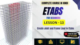 ETABS : How to Create Joints and Frame Load in Etabs