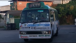 【綠頂小豬遊】新界專線小巴GMB 36(不經擊壤路)@DX9803 大生圍→元朗(福康街)