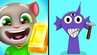 Talking Tom Gold Run Vs Spranky Transformer 👹😻🦊🧟 Max All Levels Android iOS Gameplay Ep 808 screenshot 3