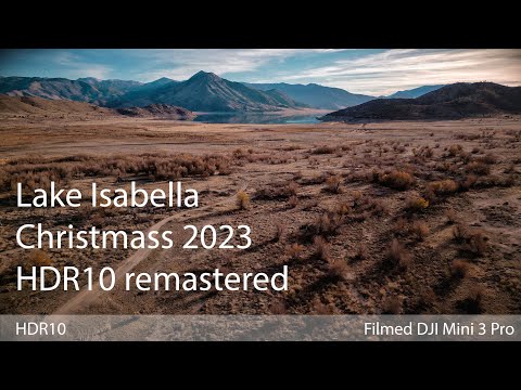 HDR. Lake Isabella. Christmas 2022. DJI Mini 3 Pro.