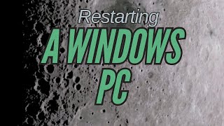 Tech tip of the Week November 1 2024 Restart a windows computer
