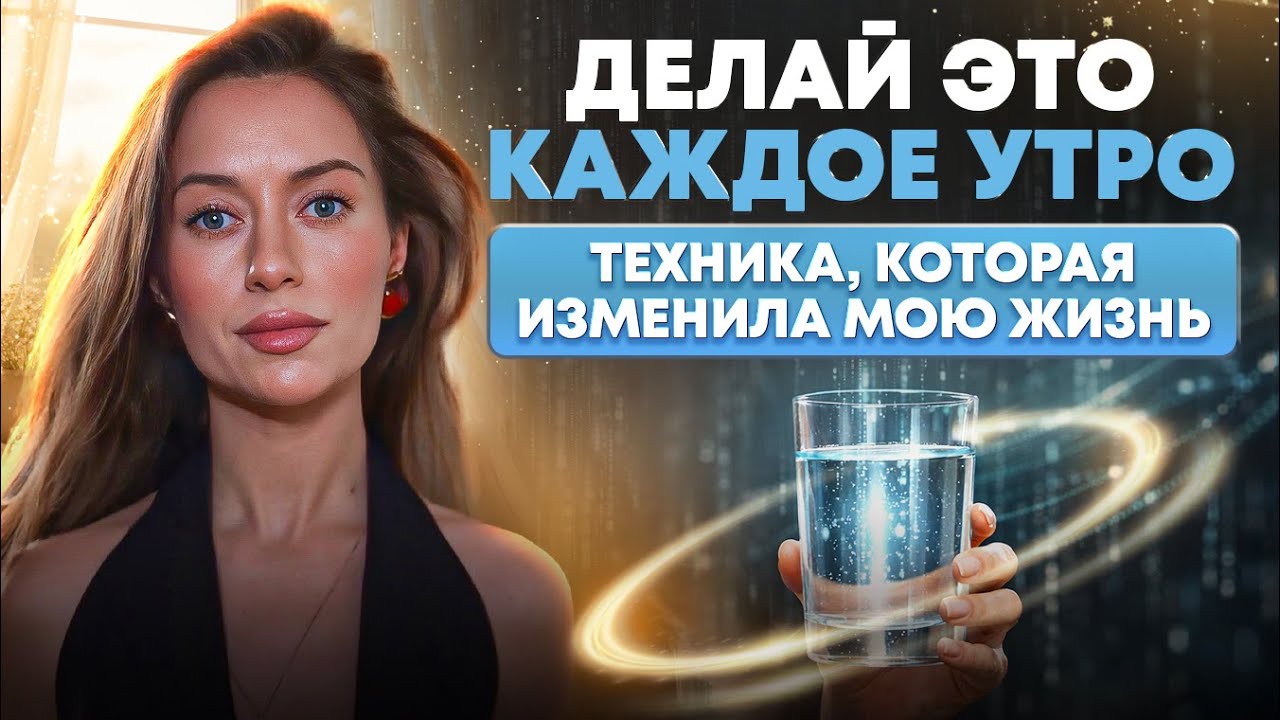 Утренняя ТЕХНИКА, которая наполнит день Энергией и Удачей! / Нужно 7 минут и стакан воды