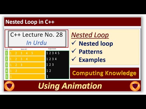 Shapes in C++ using Nested Loop || Nested for loop in C++ || Nested for ...