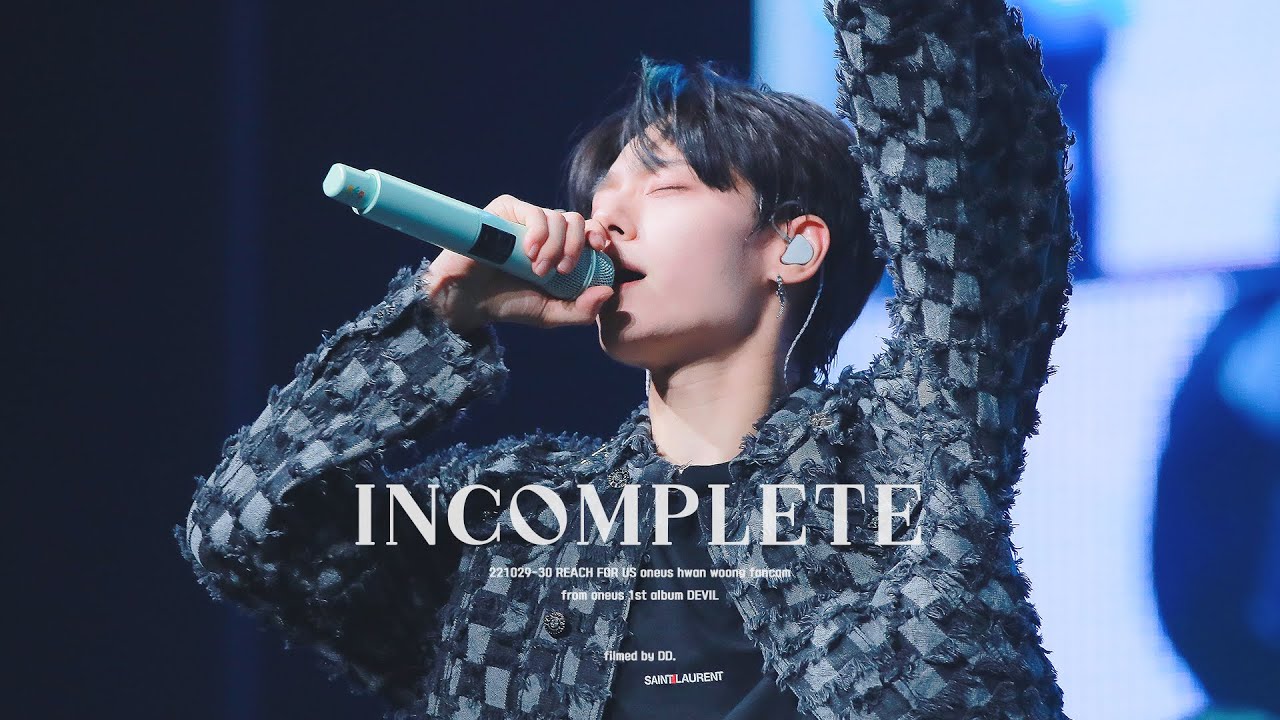 [4K] 221029-30 REACH FOR US '완벽하지 않아도 괜찮아 (Incomplete)' 원어스 환웅 직캠 / ONEUS HWAN WOONG focus