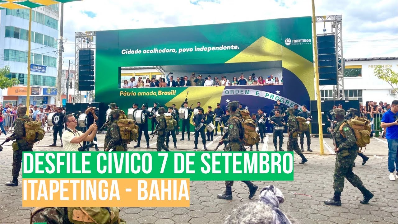 DESFILE CÍVICO DE 7 DE SETEMBRO DE ITAPETINGA BAHIA