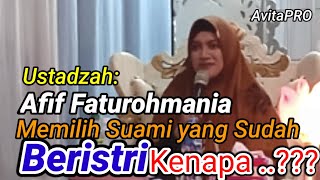 Download Lagu Ustadzah AFIFATUROHMANIA LEBIH MEMILIH SUAMI YANG BERISTRI, ANDA SENDIRI BAGAIMANA...? MP3