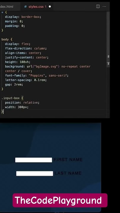 Animated Input Form Using HTML & CSS | Clean UI Design #shorts - YouTube