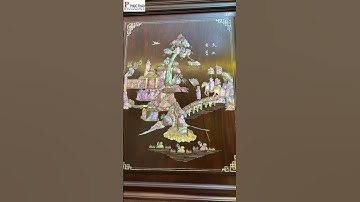 Tủ Chè Khảm Tích Văn Vương Cầu Hiền Gỗ Gụ | Phạm Văn Phúc