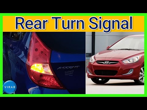 How to Replace Rear Turn Signal Bulb - Hyundai Accent Hatchback (2012-2017)