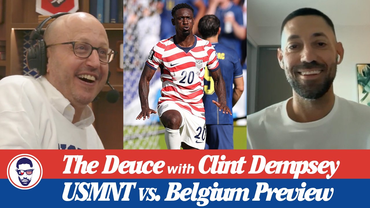 Who replaces Folarin Balogun? | Clint Dempsey Previews USA vs. Belgium Round of 16 matchup