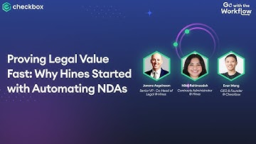 Proving Legal Value Fast: Why Hines Started with Automating NDAs | Legal Workflow Automation