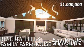 Bloxburg: Beverly Hills Family Farmhouse Mansion | $1M