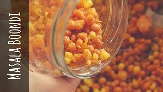 Spicy Masala Boondi | Kara Boondi | Besan Namkeen | Chickpea Flour Crisp - Diwali Snack