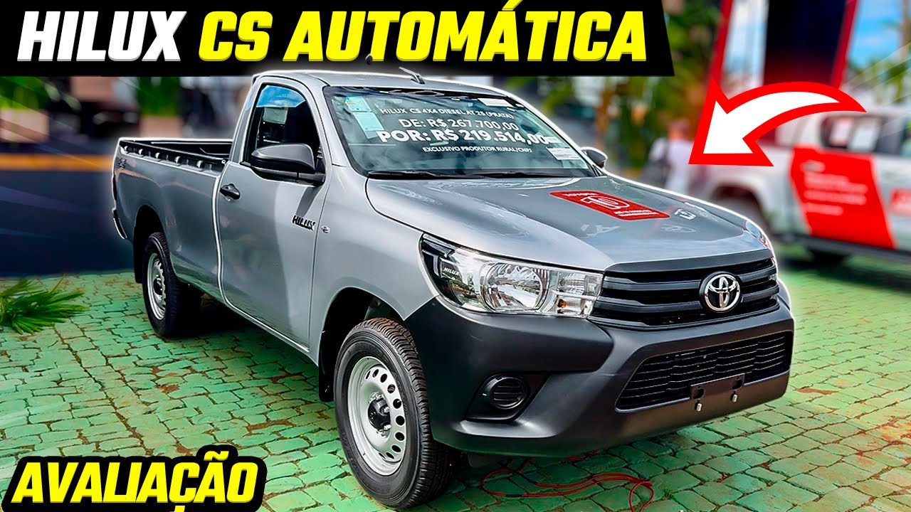 NOVA TOYOTA HILUX CABINE SIMPLES AUTOMÁTICA 2025 EM DETALHES - YouTube