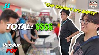 We had RECORD SALES as small vendors in a mall | Silicon Valley Card Show Day 1 | Full Vendor POV