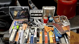 Thích Đồ Nghề Mỹ: Bình Inox, Kìm Bấm Mỹ,  Máy hàn xung [CLIP M114]  Ngày 16-08-2024.