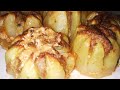 🥔🥩Картофель с фаршем в духовке// Цветы из картофеля🌺🌸🏵️