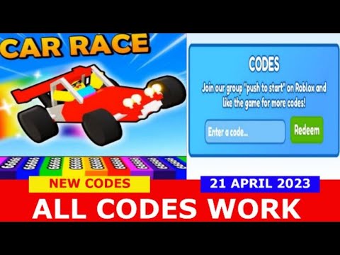 ALL NEW *SECRET CODES* IN ROBLOX CAR RACE (all new secret codes in roblox car  race lets goo) NEW 
