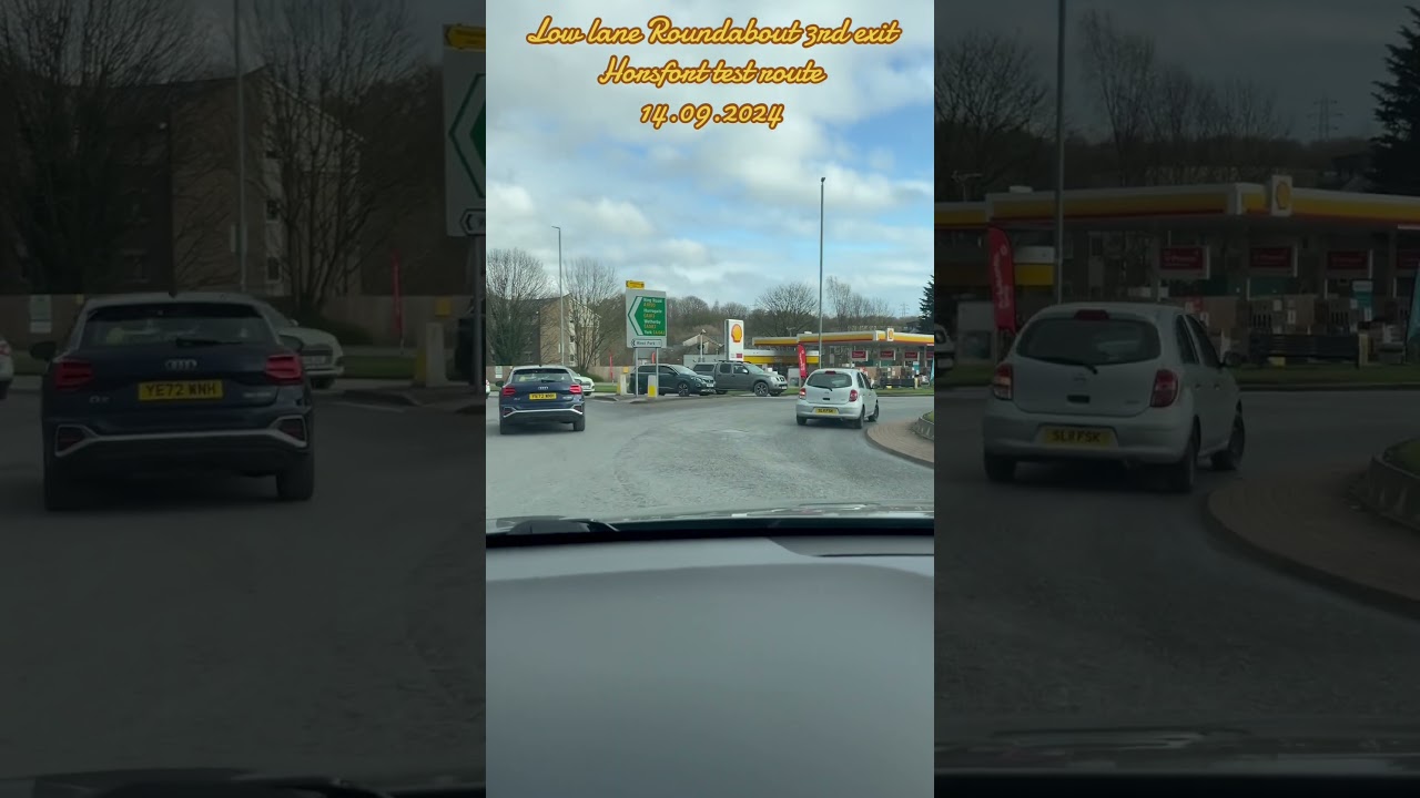 Horsforth test route follow the sign for Bradford independent drive