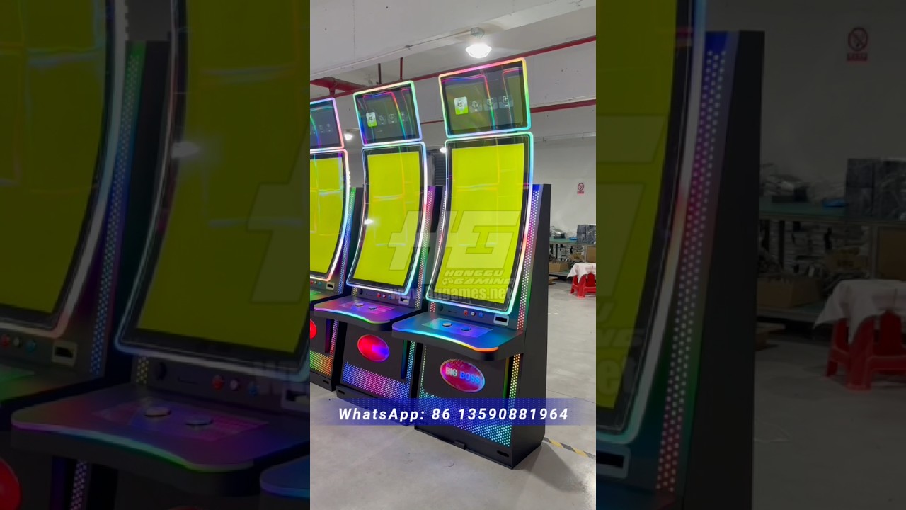 So cool 81 pieces 43-inch vertical casino slot machine shipped to USA #casino #slot #slotmachine