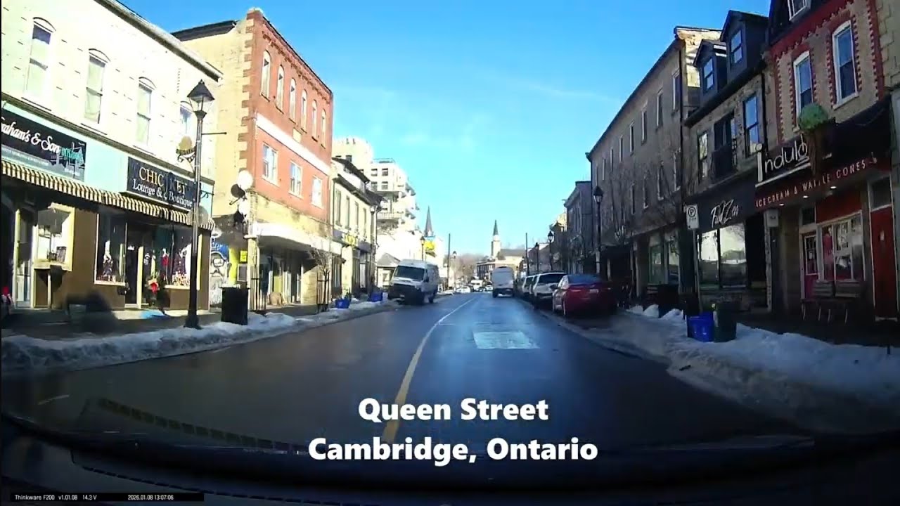 Cambridge, Ontario Drive to Guelph via Wellington Road 34 and 35 (Jan. 8/26)