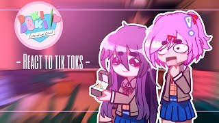 - Doki Doki Literature Club React To Tik Toks English Sub -