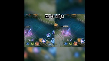 60FPS VS 120FPS Mobile legends #mobilelegends #60fpsvs120fps