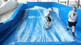 Rob and Av tearing up the Flowrider