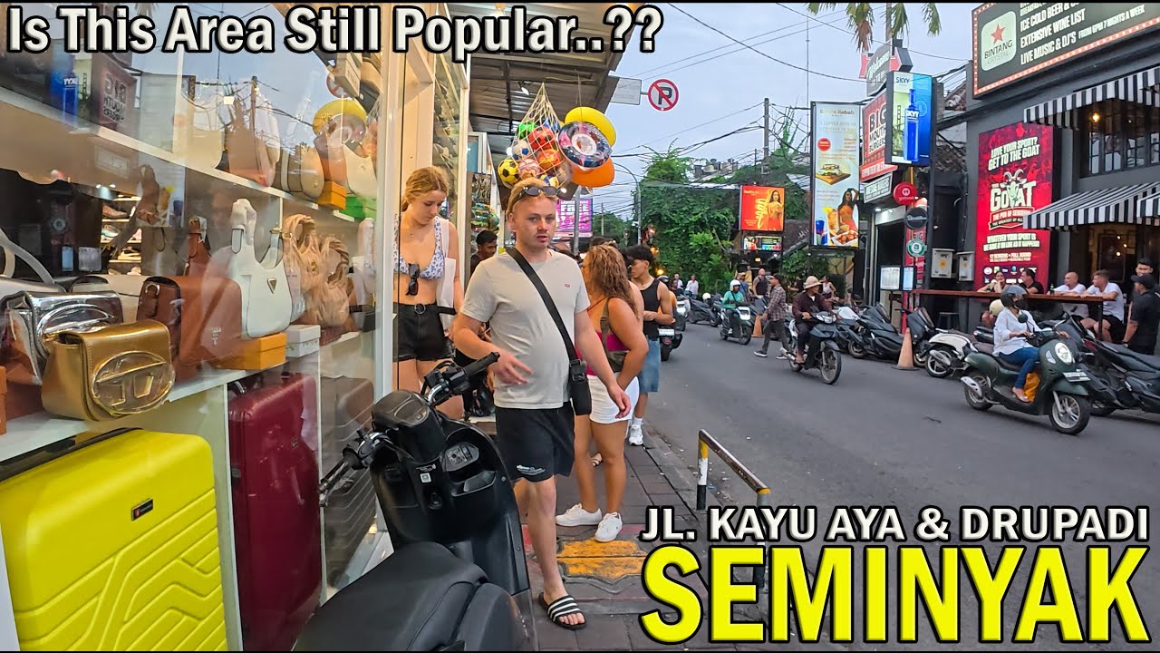Walking Tour Around Seminyak Bali..!! Is This Area Still Popular For Tourists..??
