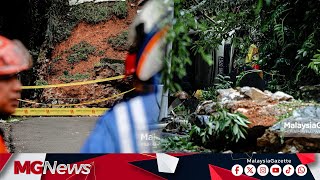 Tanah Runtuh Di Taman United! Dua Blok Kediaman Diarah Dikosongkan, Kenderaan Tertimbus