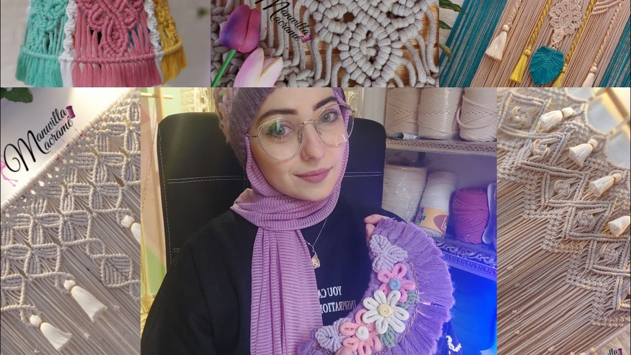 اطوال خيوط المكرميه _ازاي نعمل اختبار للعقده_نقيس ازاي اطوال الخيط 🦩