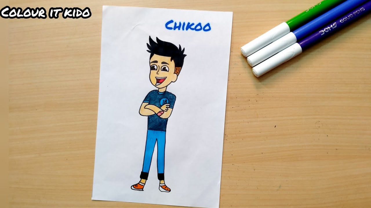 How to draw Chikoo cartoon Drawing | How to draw Chikoo aur Bunty ...