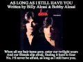 Alessi Brothers - As Long As I Still Have You ( + lyrics 1979)